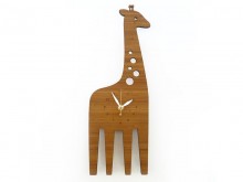 Horloge en bambou 'Modern' Girafe